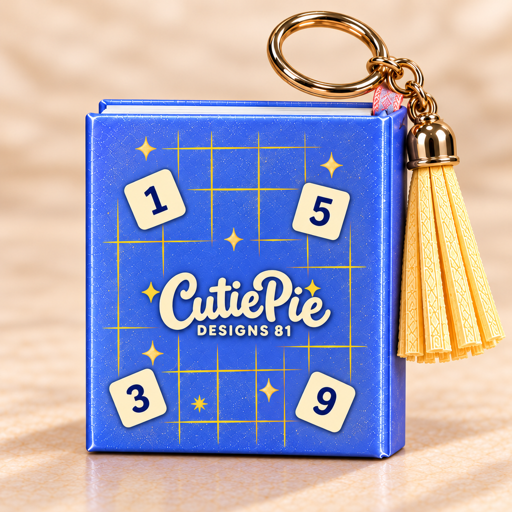 Mini Sudoku Keychain Book – Blue Edition