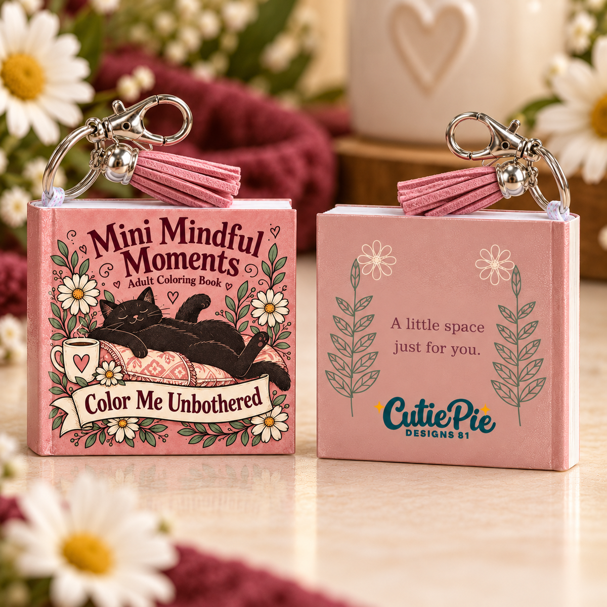 Mini Adult Coloring Keychain Book – Color Me Unbothered