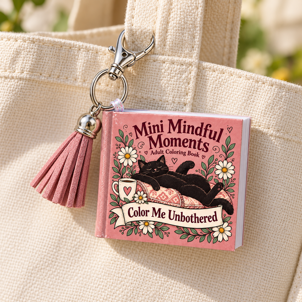 Mini Adult Coloring Keychain Book – Color Me Unbothered