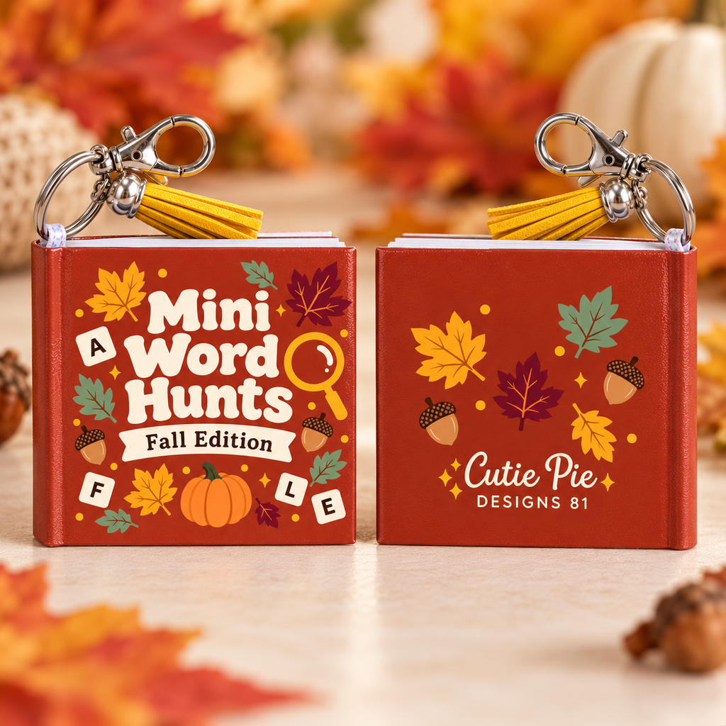 Mini Word Search Keychain Book – Fall Edition