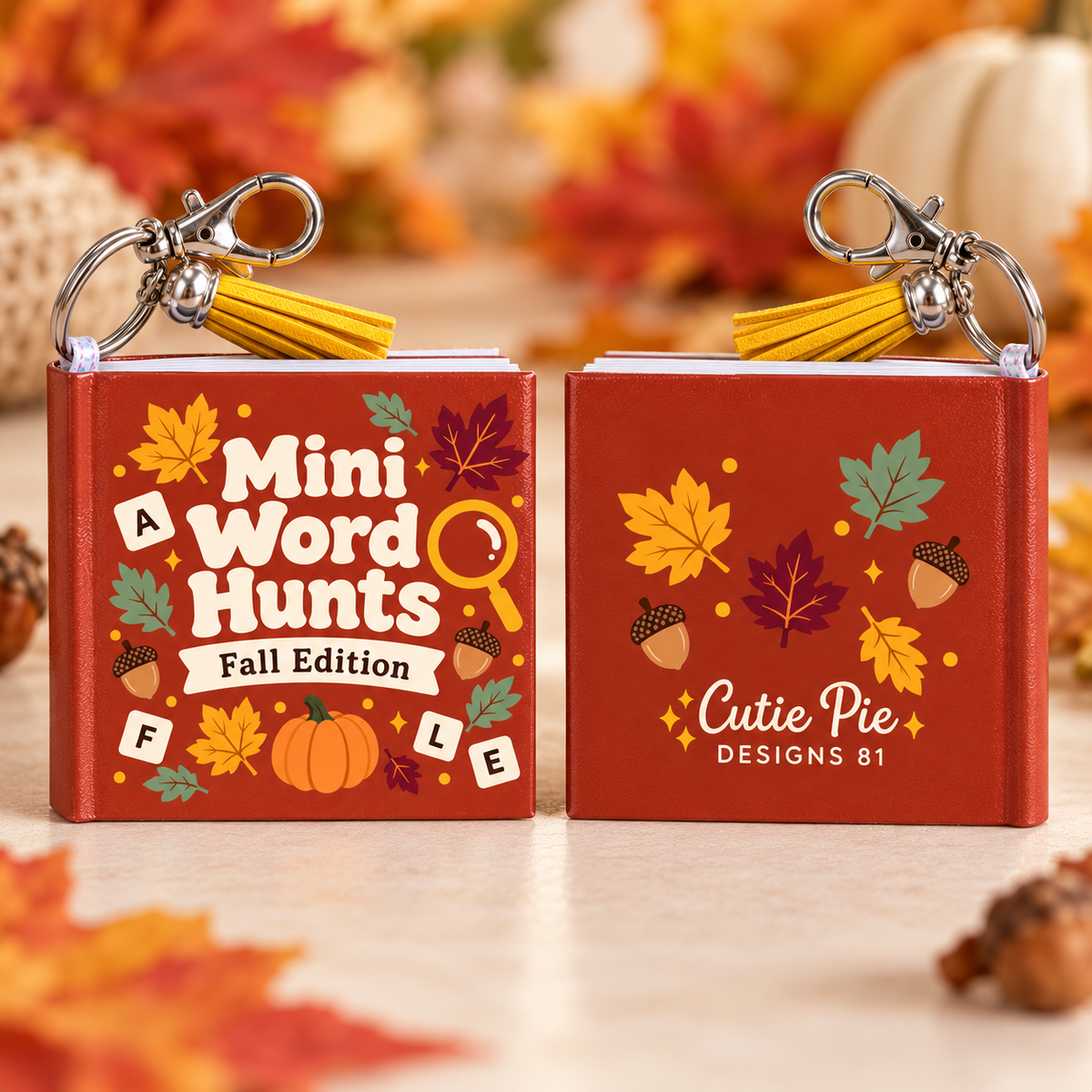 Mini Word Search Keychain Book – Fall Edition