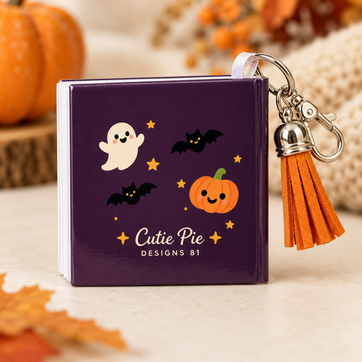 Mini Word Search Keychain Book – Pumpkin & Ghost Halloween Edition