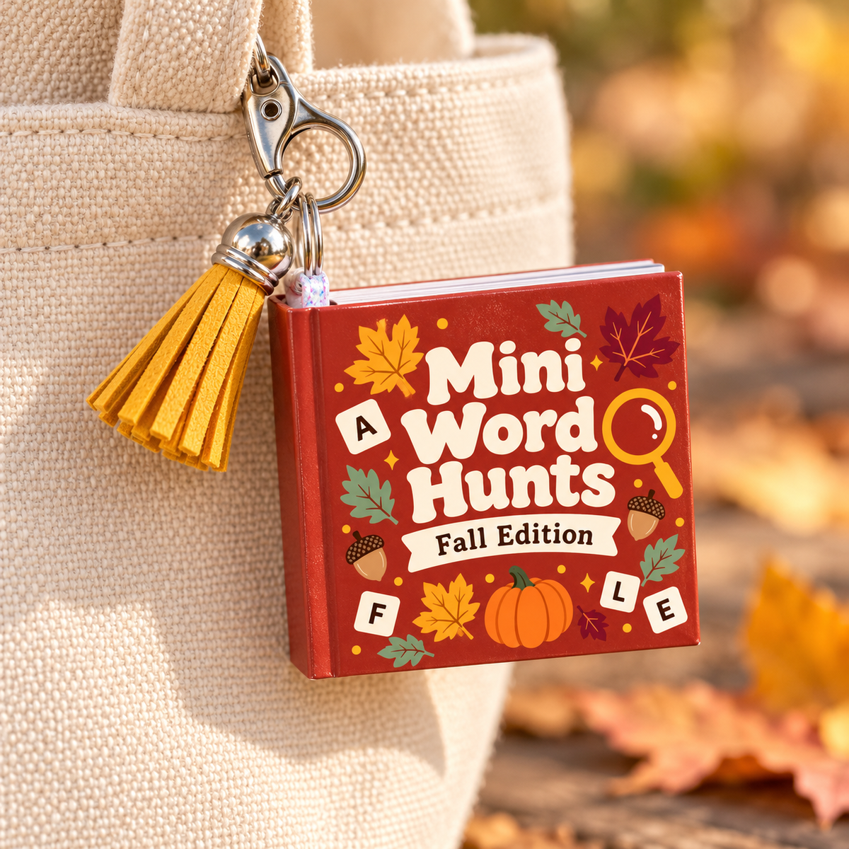 Mini Word Search Keychain Book – Fall Edition