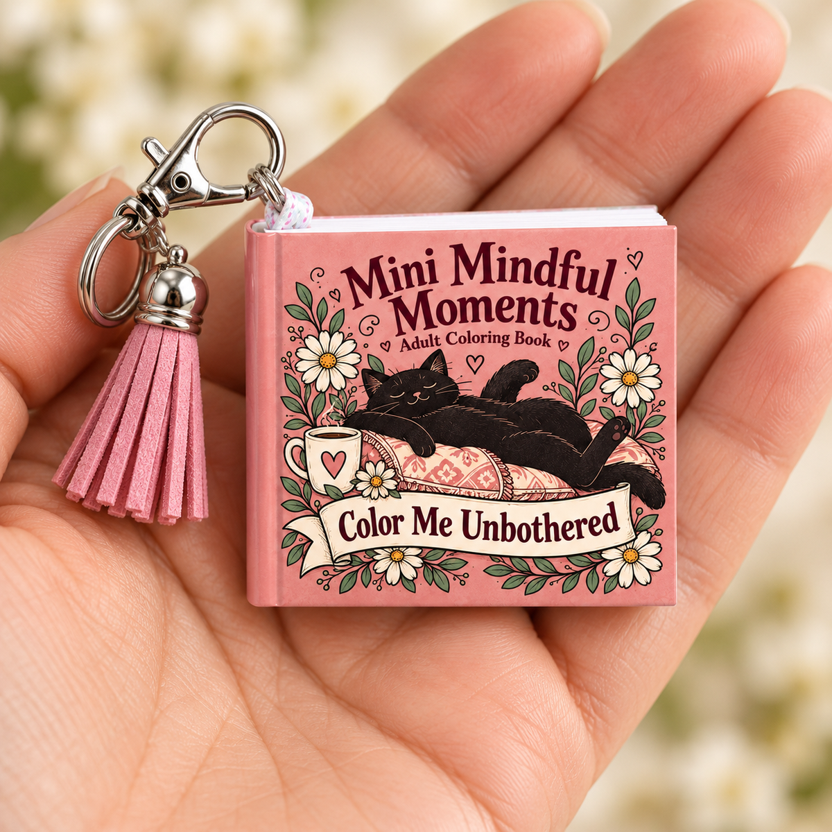 Mini Adult Coloring Keychain Book – Color Me Unbothered