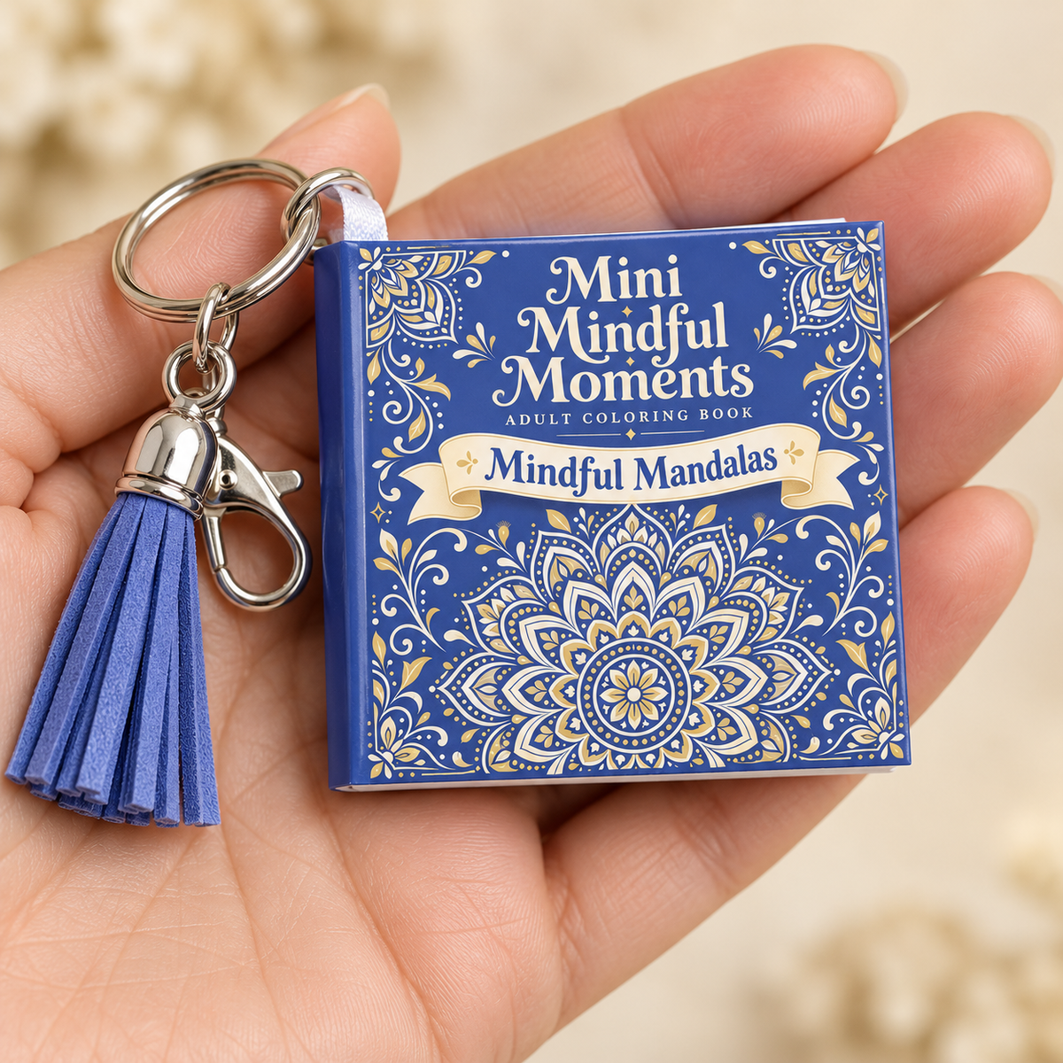 Mini Adult Coloring Keychain Book – Mindful Mandalas