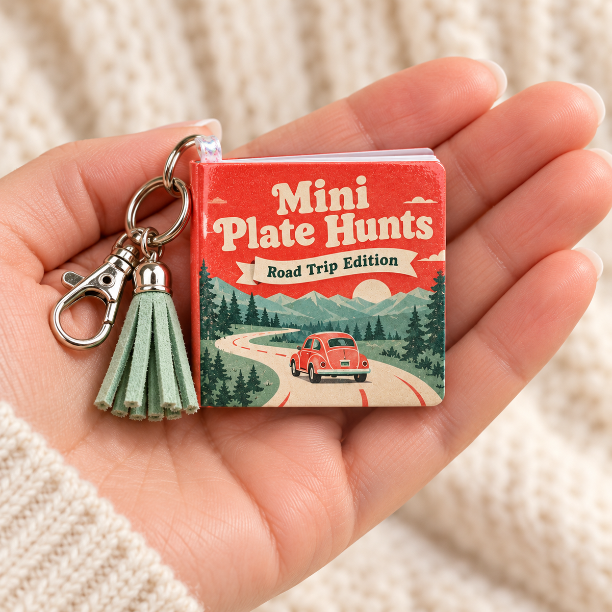 Mini License Plate Search Keychain Book – Road Trip Edition