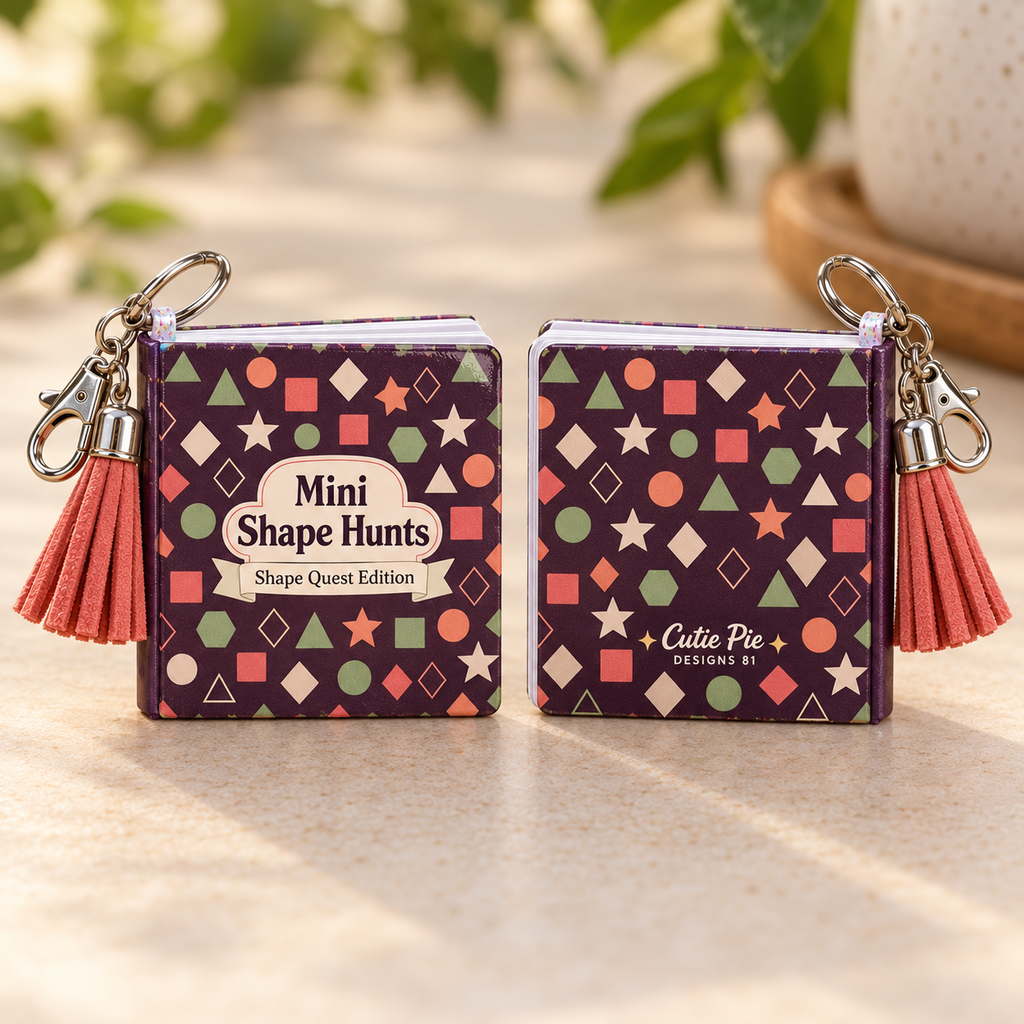Mini Shape Hunts Keychain Puzzle Book – Shape Quest Edition