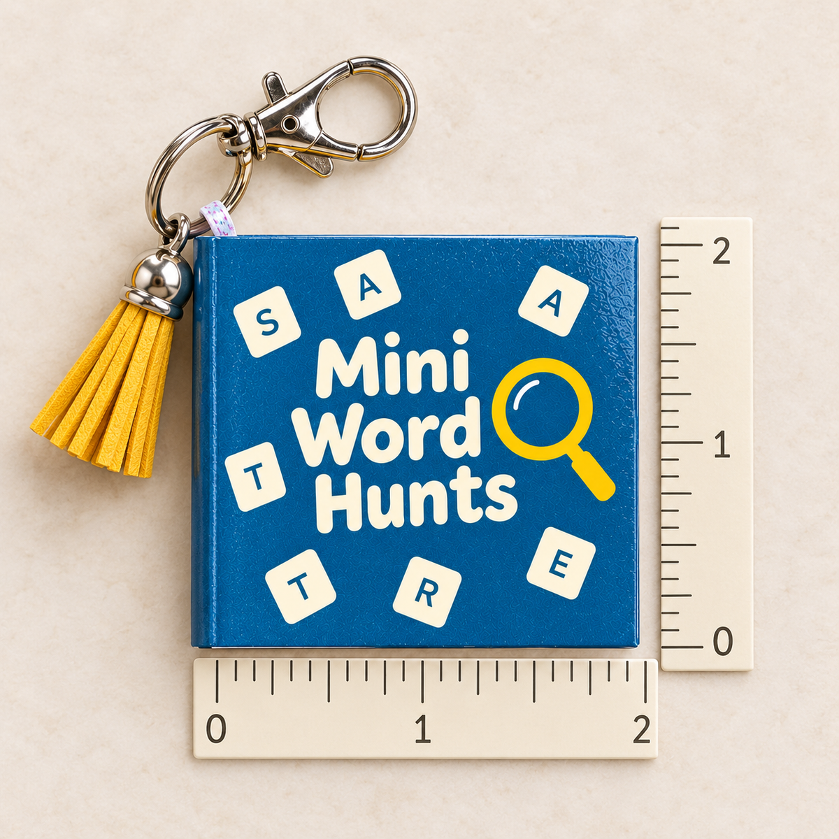 Mini Word Search Keychain Book — Classic Edition