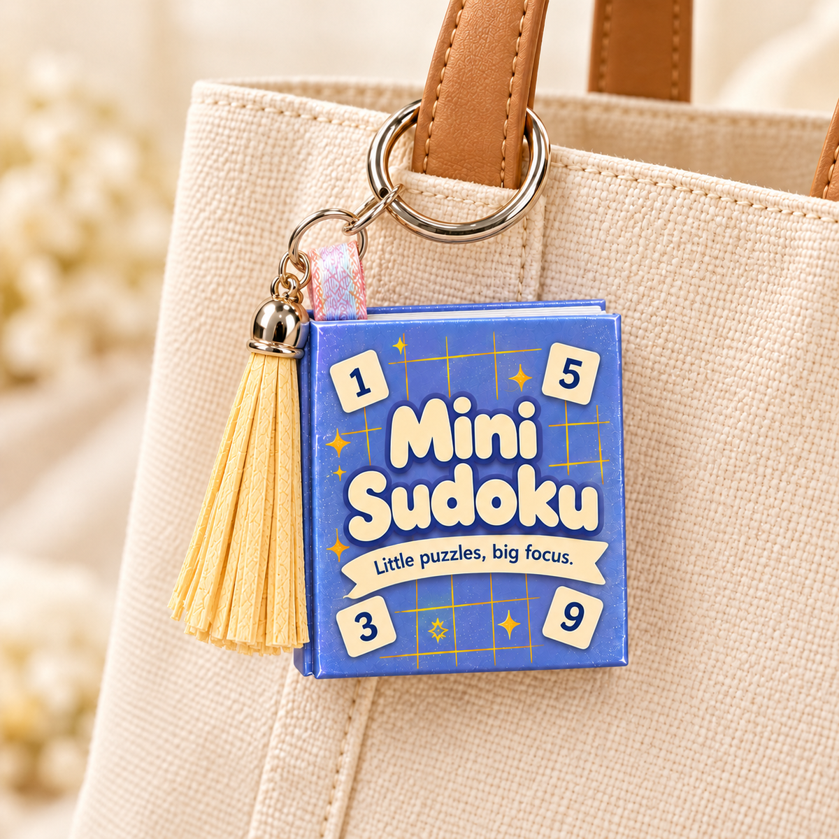 Mini Sudoku Keychain Book – Blue Edition