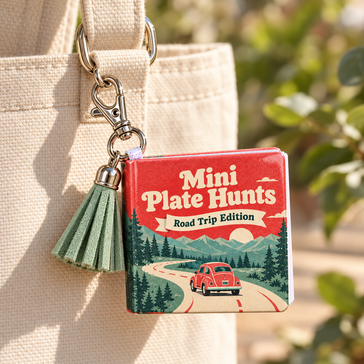 Mini License Plate Search Keychain Book – Road Trip Edition