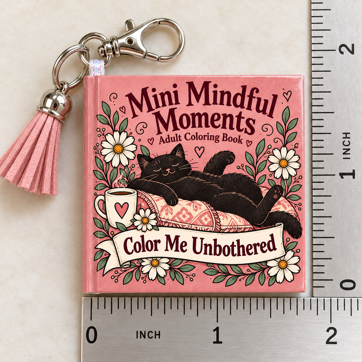 Mini Adult Coloring Keychain Book – Color Me Unbothered